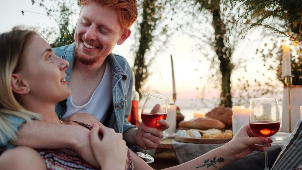 Romantic sunset dinner at a Nashik vineyard for couples