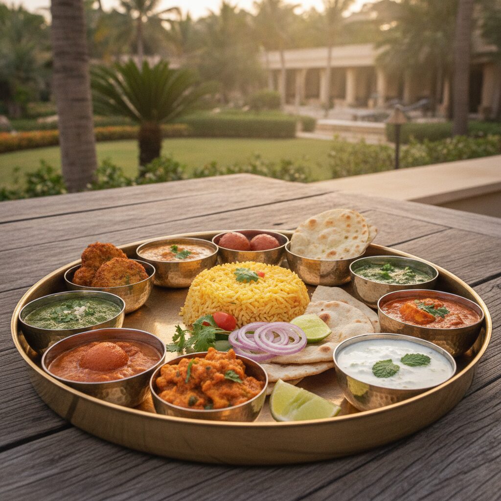 Pure veg resort turf near mumbai photorealistic close
