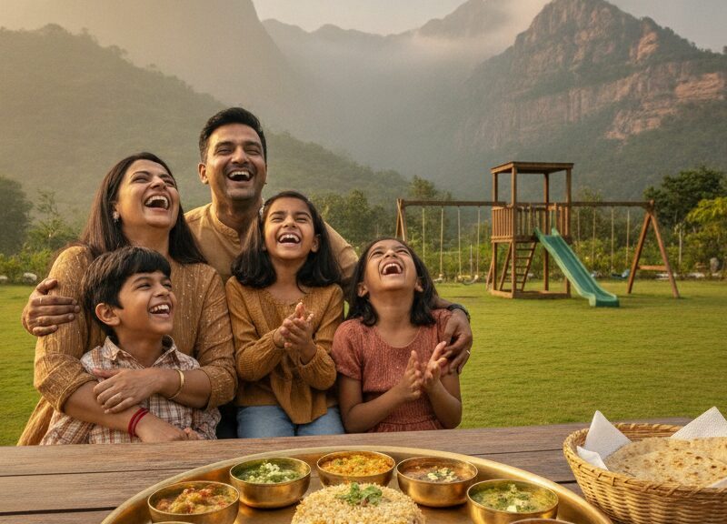 Family Resorts Around Mumbai with Pure Veg Food and Kids’ Play Area