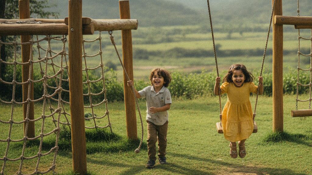 Family resort pure veg kids play area candid hyper