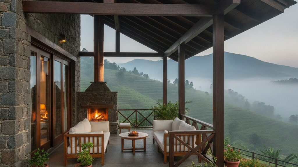 Jain vegetarian resort corporate offsite hyper realistic